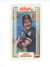 1983 Kellogg's 3-D Super Stars   Bobby Grich #60 California Angels