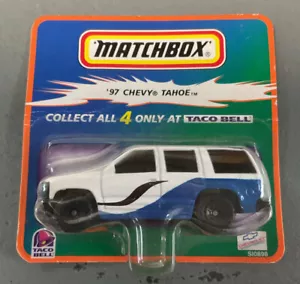 Vintage Matchbox 1997 Chevy Tahoe Taco Bell Exclusive New In Package Made 1999 - Picture 1 of 2