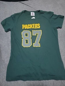 GREEN BAY PACKERS NFL TEAM APPAREL #87 JORDY NELSON JERSEY T shirt WOMENS SIZE L - Picture 1 of 6