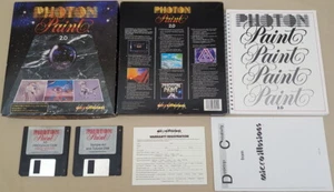 Photon Paint v2.0 ©1989 MicroIllusions HAM 4096 vernice a colori per Commodore Amiga - Foto 1 di 8