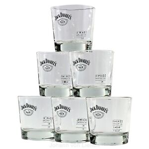 Jack Daniels Gläser 6 Stück Tumbler Glas Whiskygläser No. 7