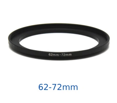 Lens filter adapter ring 62-72mm step-up DSLR Nikon Canon universal professional - Image 1 of 3