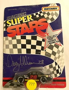 1992 MATCHBOX  "RACING SUPER STARS"  #28 DAVEY ALLISON  #777                - Picture 1 of 2