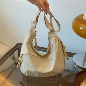 Large Capacity Messenger Bag Nylon Crossbody Tote Women Shoulder Bag Summer - Picture 1 of 14