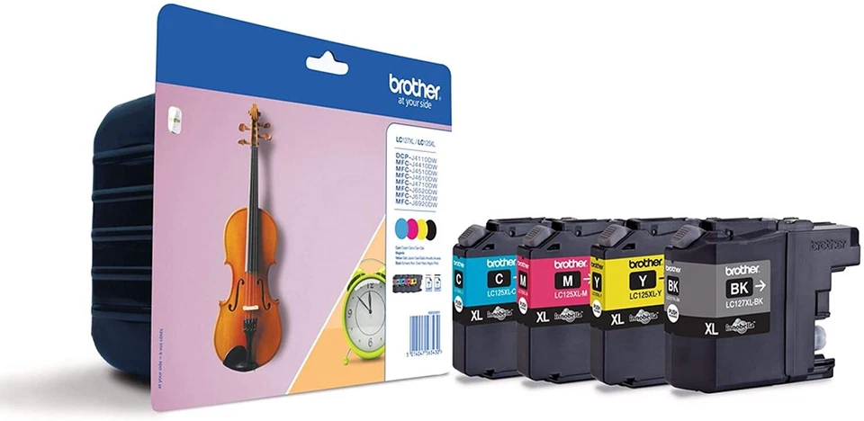 Brother LC127XL / LC125XL Multipack (CMYK), cartouche d'encre authentique - (TVA - Photo 1/1