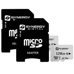 Synergy Digital 128GB, UHS-I MicroSDXC Memory Cards - Class 10, U3 - Pack of 2 - Picture 1 of 6