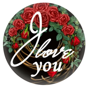 SNAP IN BUTTON CHARM FITS GINGER SNAPS STYLE JEWELRY ENAMEL I LOVE YOU #138 - Picture 1 of 1