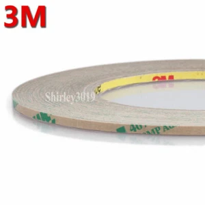 3M 467MP 1/8" width (3MM) Super Thin DOUBLE SIDED ADHESIVE TAPE 200MP - Picture 1 of 1