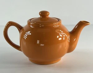 Price & Kensington - Orange Ceramic Teapot – Vibrant Vintage Charm - Picture 1 of 17