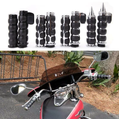 1" Motorcycle Handle Bar Hand Grips For 2006-2017 Suzuki C50 Boulevard M90 M50 - Image 1 of 4