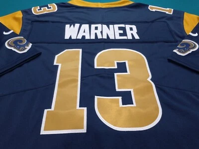 KURT WARNER CUSTOM *XL* 90'S STYLE JERSEY, SEWN!  - Image 1 of 4