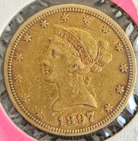 US Gold 1897 $10 Liberty Head Eagle Cover