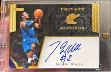 2011-12 Panini Private Signings John Wall Auto SSP Very Rare Set Chase Card