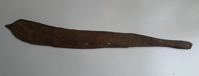 WEST AUSTRALIAN ABORIGINAL WOOMERA SPEAR THROWER CARVED INCISE ZIG ZAG WEATHERED - image 1 of 4