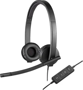 Logitech H570e Wired USB Stereo Headset Noise-Cancelling Microphone - Photo 1/1
