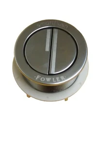 Caroma Fowler Round Flat Bezel Chrome Smartflush Dual Toilet Button - Picture 1 of 5