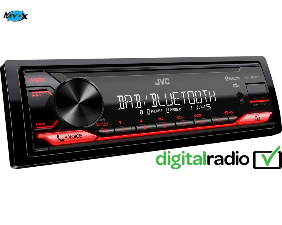 JVC KD-X282DBT - Autoradio 1 DIN Bluetooth DAB+ Ricevitore Multimediale - Immagine 1 di 1