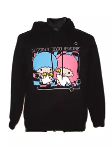 LITTLE TWIN STARS HOODY KIKI LALA SANRIO BLACK SIZE XL X-LARGE EUC - Picture 1 of 2