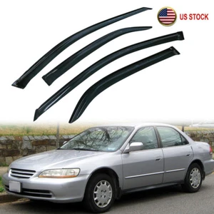 Fits for Honda Accord 1998-2002 Window Visor Sun/Rain Guards Deflectors Vent - Picture 1 of 12