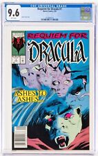 💥 Requiem For Dracula #1 NEWSSTAND CGC 9.6 1992 Marvel Comics Ashes to Ashes