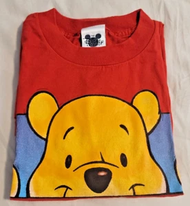 Vintage M Winnie Puuh T-Shirt rot MEDIUM Disney 1990er Einzelnaht BESTICKT - Bild 1 von 13