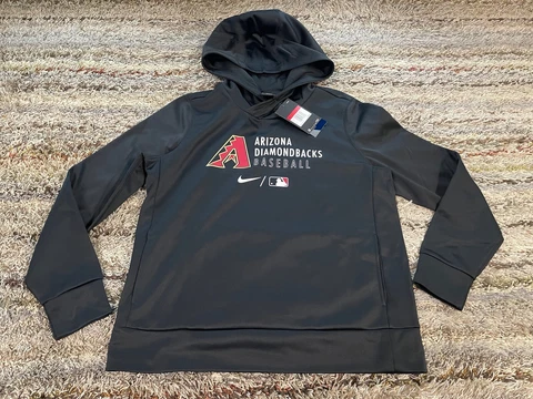 Nike Therma-Fit MLB Arizona Diamondbacks Hoodie Sweatshirt Womens L Large $80 Cover