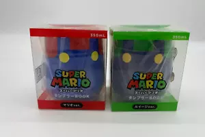 Libro Super Mario Tumbler - Mario Drink & Luigi Tumbler Nintendo Giappone Ufficiale - Foto 1 di 4