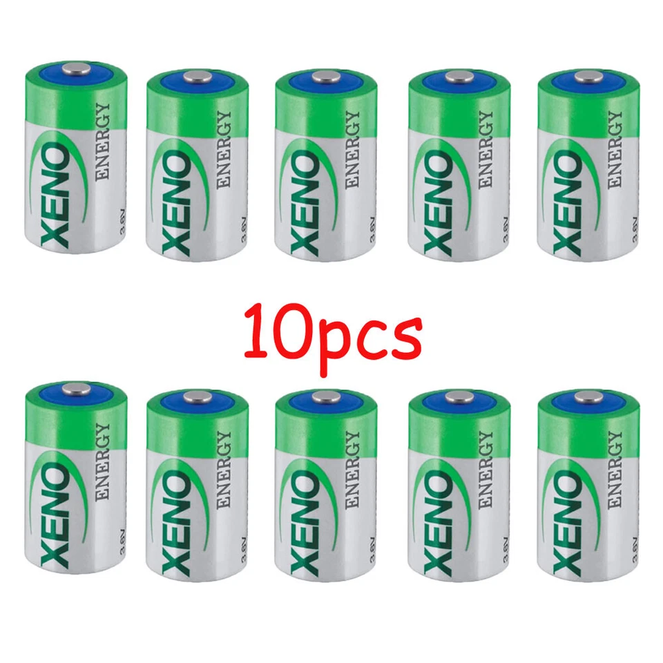 10pcs 3.6V Battery 1200MAH XL-050F / XLP-050F 1/2 AA ER14250 Non-rechargeable - Image 1 of 4