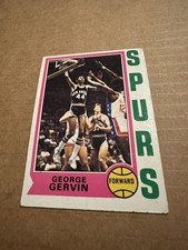 1974-75 Topps #196 George Gervin Rookie San Antonio Spurs NBA HOF Star Card VG++
