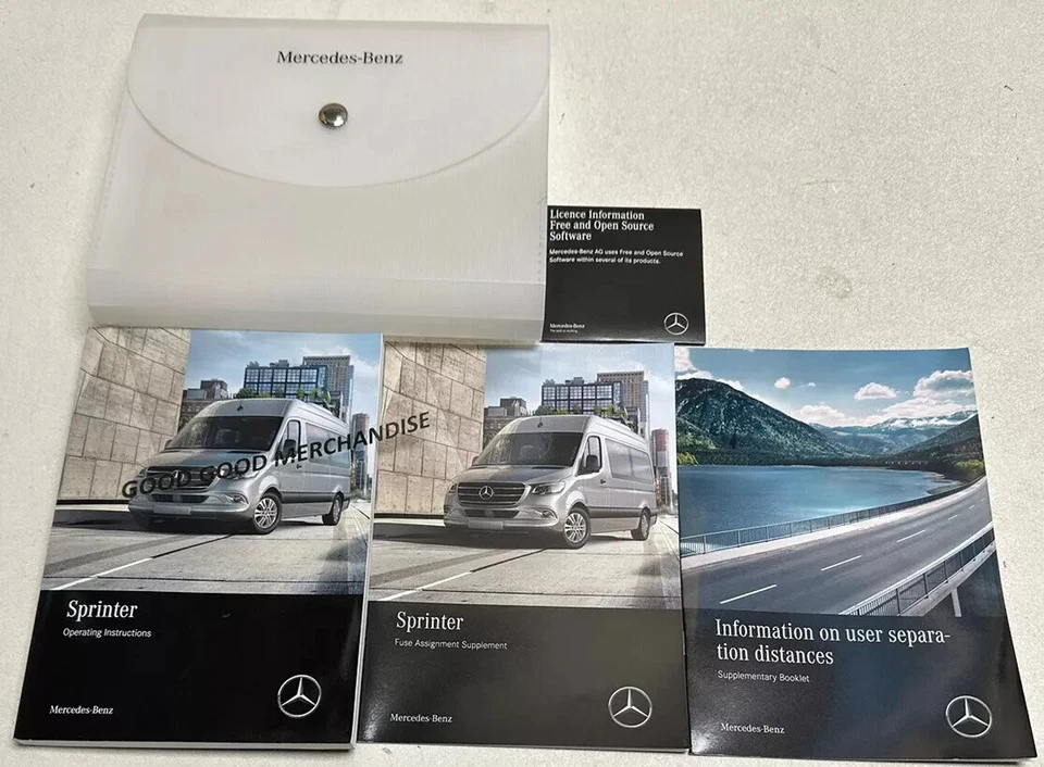2022 MERCEDES BENZ SPRINTER OWNERS MANUAL USER GUIDE BASE STANDARD EXTENDED CARG - Image 1 of 1