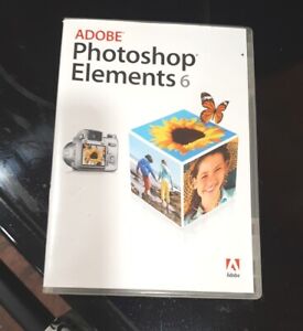 Adobe Photoshop Elements 6 with  Product Serial Number Vintage Software