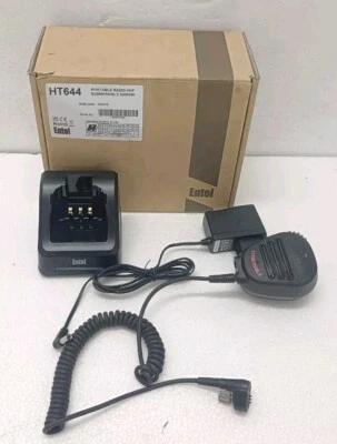 Charging station and charger for Entel HT644 with compatible microphone CMP750 - Image 1 of 4