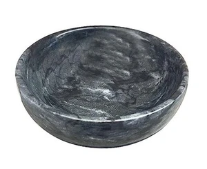 Natural Marble Decorative Bowls for Home Decor, 4.72 inch Hand-Carved - Picture 1 of 6