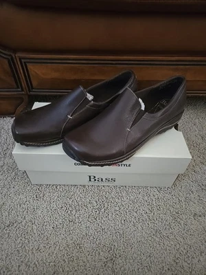 НОВЫЕ повседневные женские мокасины без шнурков Bass Darcy коричневая кожа размер 7,5 M  - Изображение 1 из 4