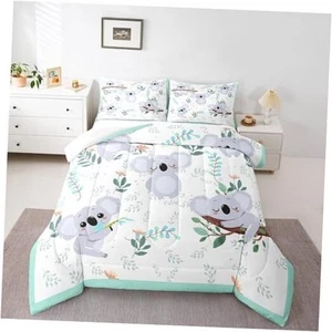  Cute Size Comforter Set,Cartoon Wild Animals Bedding Set for Adults Full Koala - Picture 1 of 7