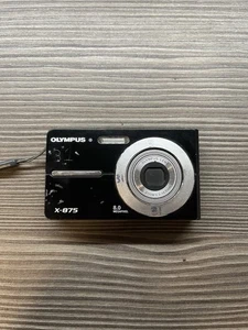 Olympus X-Series X-875 8MP Digital Camera Black With Charger And xD 1GB Card - Picture 1 of 10