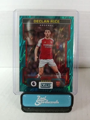 2023-24 Panini Score Premier League Declan Rice Aqua Swirl /15 Arsenal #14 - Image 1 of 4
