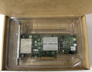 Dell PERC H200E 6Gb/s SAS PCIe HBA 2 Port Ext SFF-8088 12DNW = LSI 9200-8E - Picture 1 of 5