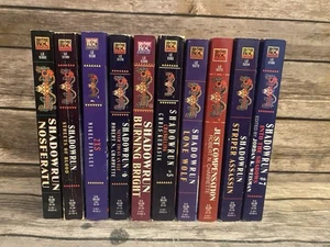 Shadowrun Lot of 10 Paperback Books ROC Sci-Fi Fantasy Novels - Imagen 1 de 10