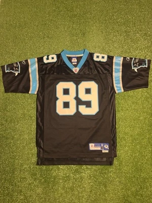 Auténtico Steve Smith Carolina Panthers Reebok Casco Etiqueta Jersey Para Hombre Talla: M Foto 1 de 4