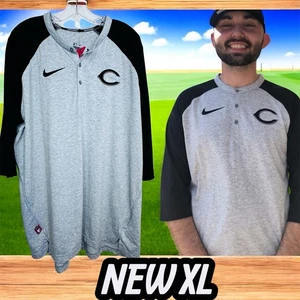 NWT Cincinnati Reds MLB Licensed Nike Baseball Sleeve Field Tee Shirt Size XL - Picture 1 of 16