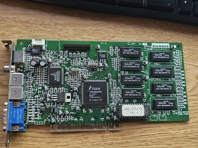 Retro Gaming PCI VGA Card Diamond Multimedia DM975 Trident 3DImage9750 4 MB RAM - Image 1 of 4