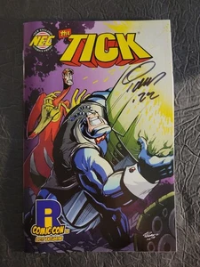 The Tick Rhode Island Comic Con Variant 2017 Firmato da Ian Nichols Copertina COA HTF - Foto 1 di 12