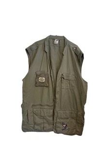 Warner Bros Studios Mens Fishing Vest Reel Devil Taz Gray Used Sz 3XL - Picture 1 of 17