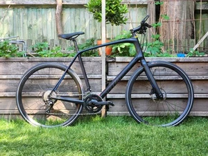 £949! CARBON SPECIALIZED SIRRUS 11sp 105 HYD DISC HYBRID GRAVEL BIKE 59cm XL - Picture 1 of 10