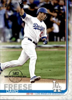 2019 Topps 582 Montgomery Club #665 David Freese Los Angeles Dodgers Foto 1 de 2