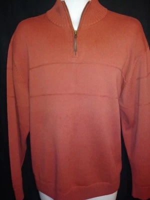 Pendleton Mens XL Maroon Red Half Zip 100% Cotton Sweater   H61 - Image 1 of 4