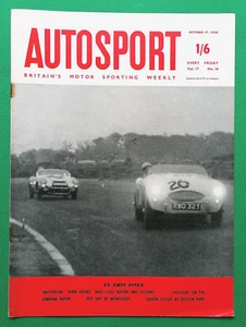 Autosport 17 Oct 1958 - SNETTERTON 3 HOURS - MONTLHERY TEST DAY - SUNBEAM RAPIER - Imagen 1 de 4
