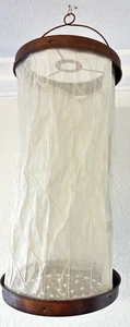 Vintage Hanging Brass & Fabric Incense Burner - Picture 1 of 12