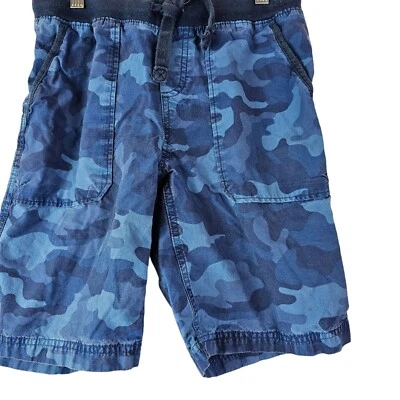 Lands' End Boys Camo Cargo Shorts Navy Blue Size 10/12 - Image 1 of 4